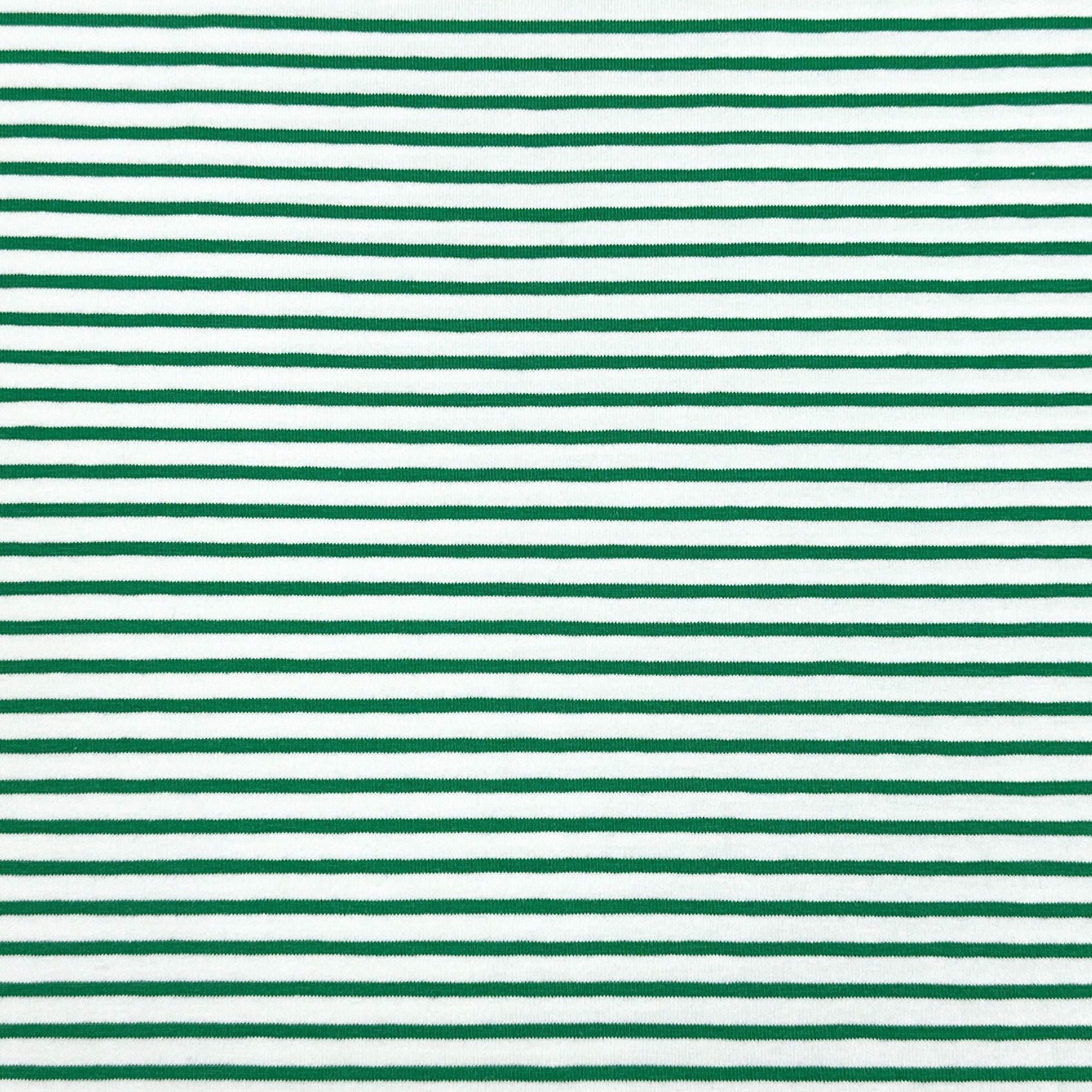 Ligné vert et blanc 5 mm - Jersey ligné