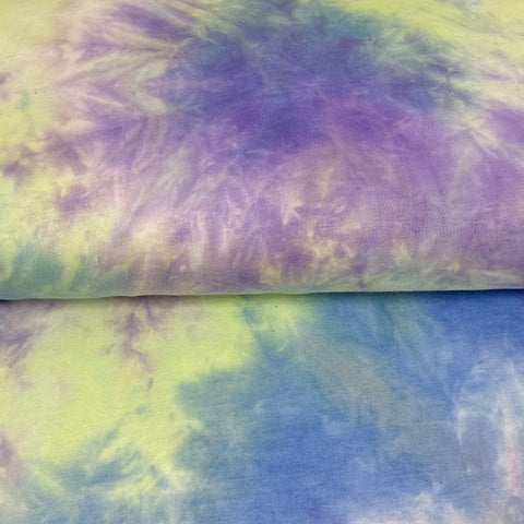 Lilas Tie-Dye - French Terry Bambou