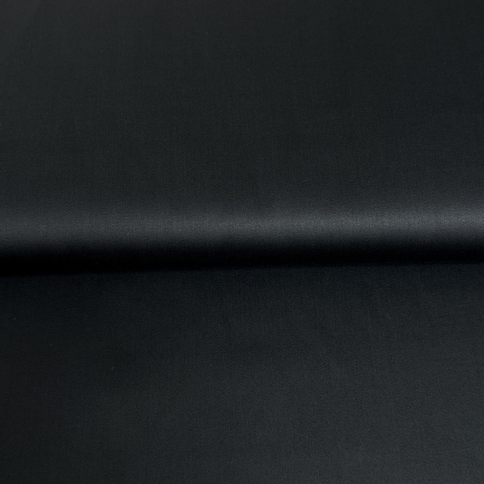 Black - Plain cotton satin