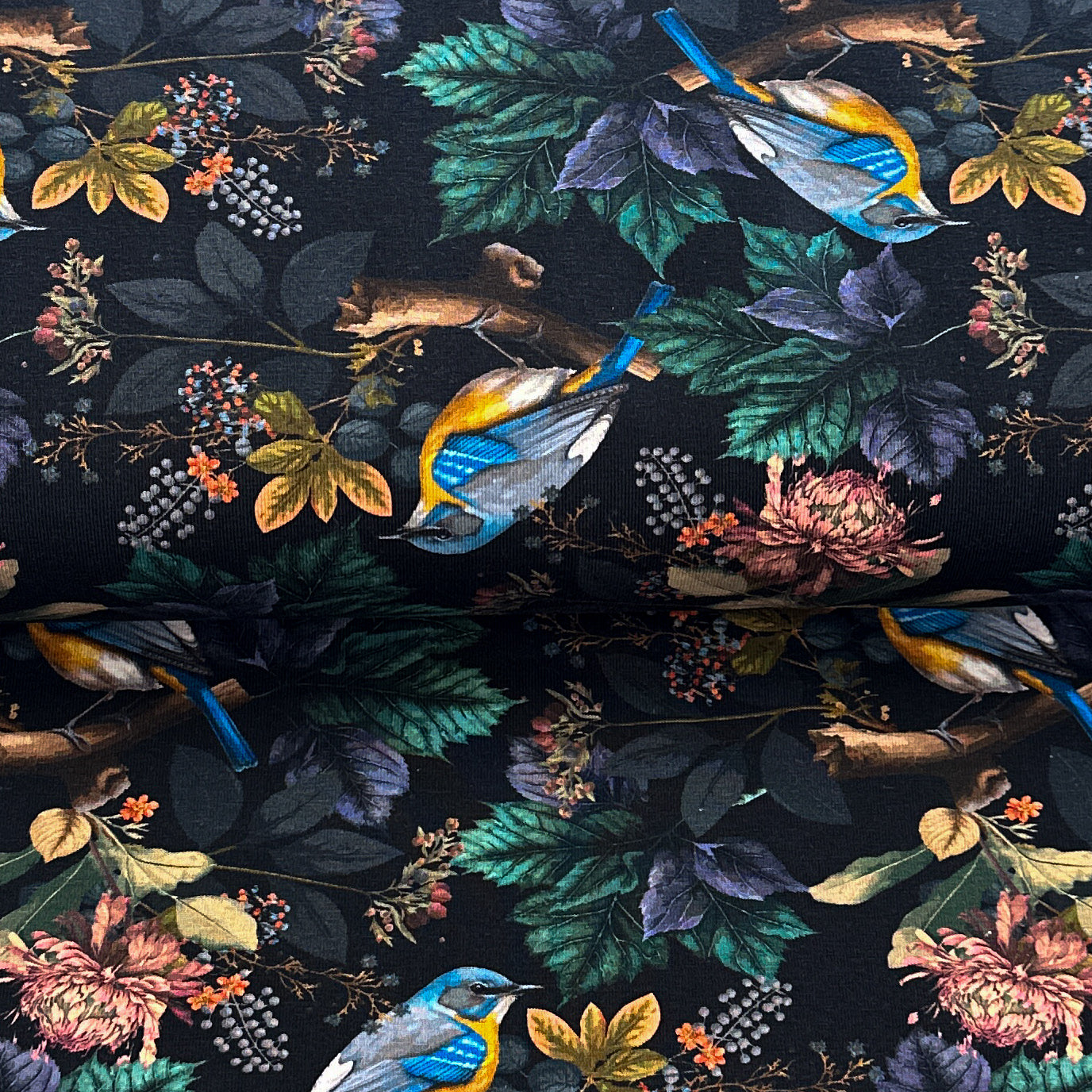 Bird Bush - ERNST TEXTIL - Organic Printed Jersey