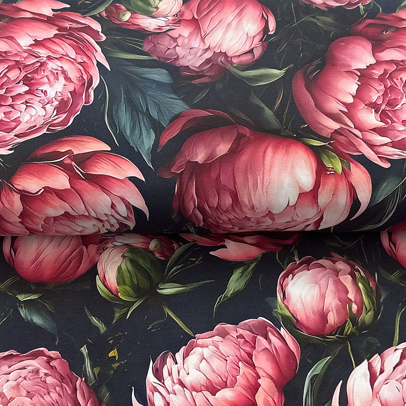 Peonies - ERNST TEXTIL - Organic printed jersey