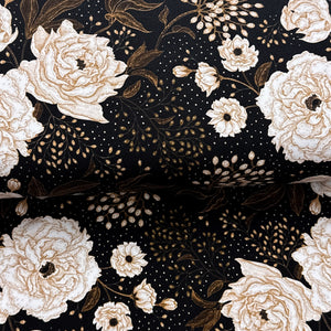 Black Roses - ERNST TEXTIL - Organic printed jersey