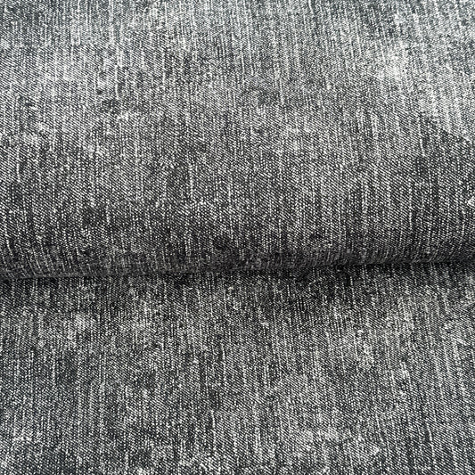 Look denim anthracite - French Terry imprimé