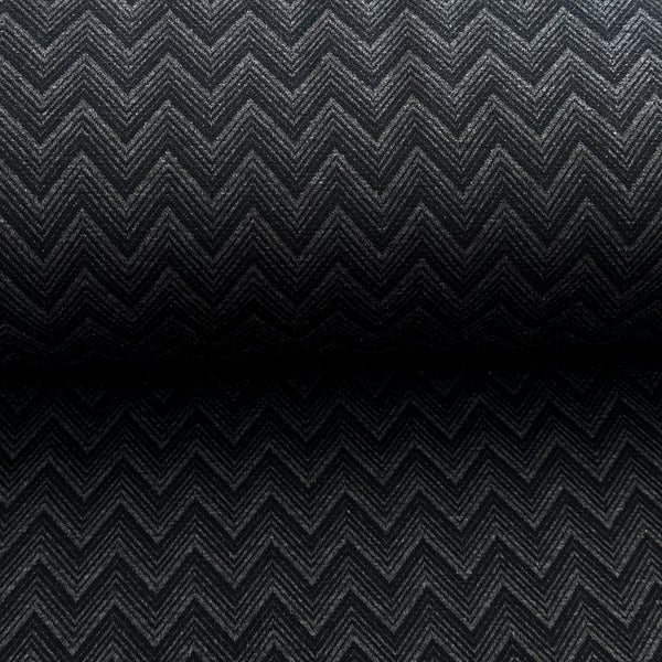 Gray jacquard chevrons