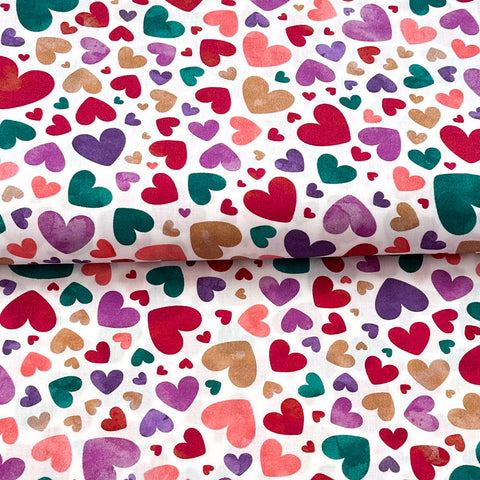 Hearts - Fine cotton poplin