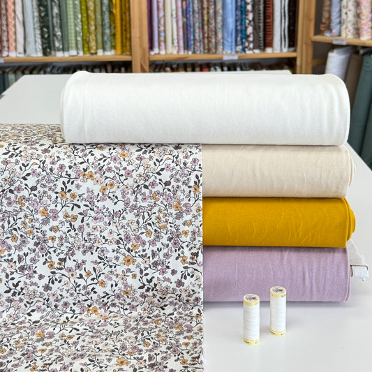 Fleuri caramel - NON NON OUI - Jersey imprimé