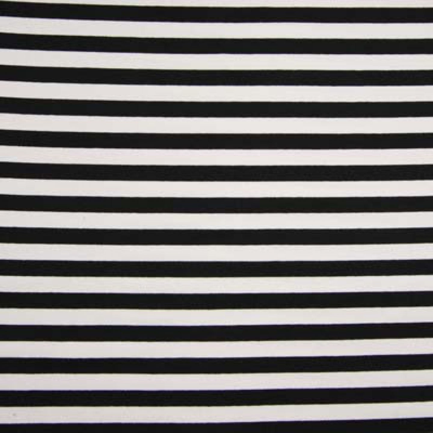 End of roll 14 cm - Black and white striped 1.3 cm - French Terry striped