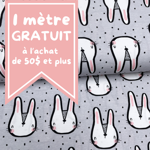 CADEAU FÊTE DES MÈRES - Coquins lapins - NON NON OUI - Jersey imprimé biologique