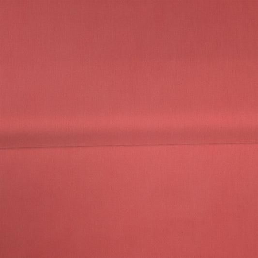 Corail foncé - Satin de coton uni