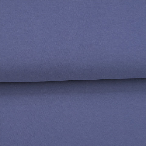 Bleu lavande - Coton ouaté biologique extensible uni