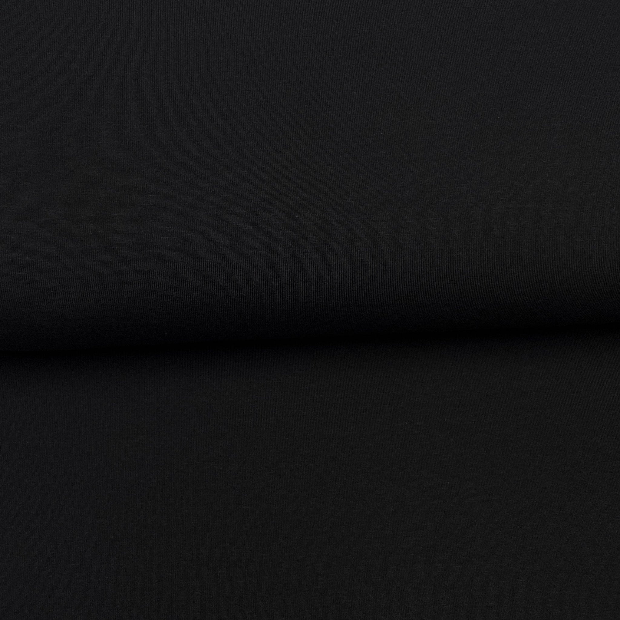Fin de rouleau 35 cm - Noir - Jersey uni
