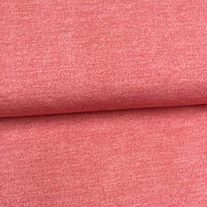 Fin de rouleau 74 cm - Style jeans corail - Jersey imprimé