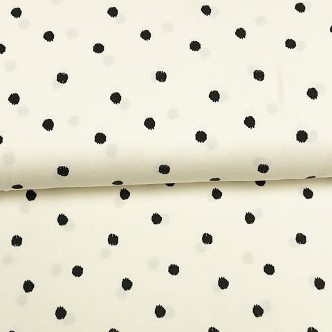 Ecru dots - Printed jersey