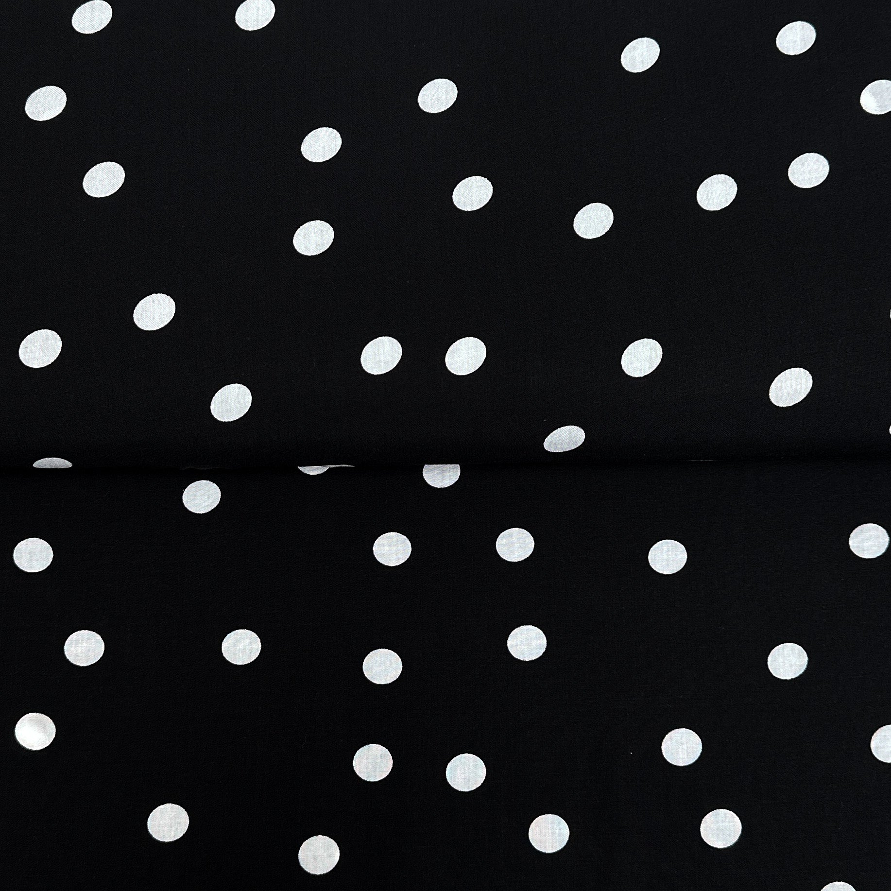 Black polka dots - Rayon - End of collection