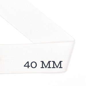 Elastic 40mm (1.5 in) - white