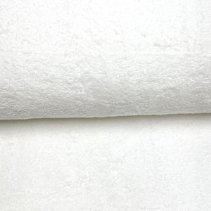 White cotton terry