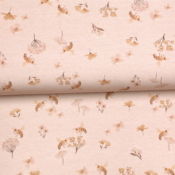 Pink bees - Printed jersey