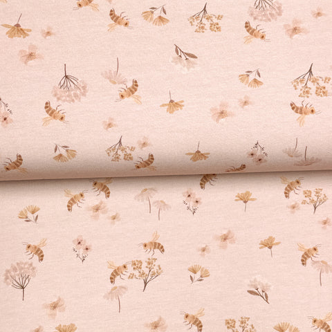Pink bees - Printed jersey
