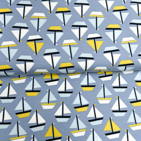 Boats boats - Katia Fabrics - Printed French Terry