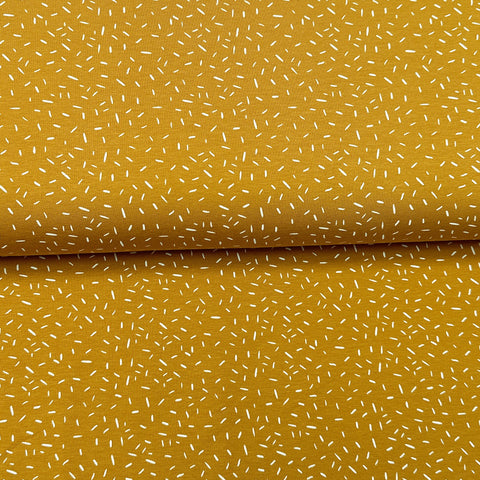 Confettis ocre (Léger défaut) 18 cm - Jersey imprimé