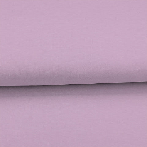 End of roll 46 cm - Pale Lavender - Solid organic French Terry