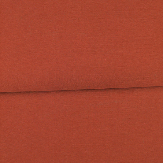 Orange brûlé - Bord côte (ribbing) biologique