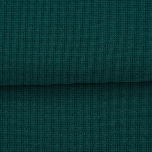 Vert foncé - Jersey gaufré biologique