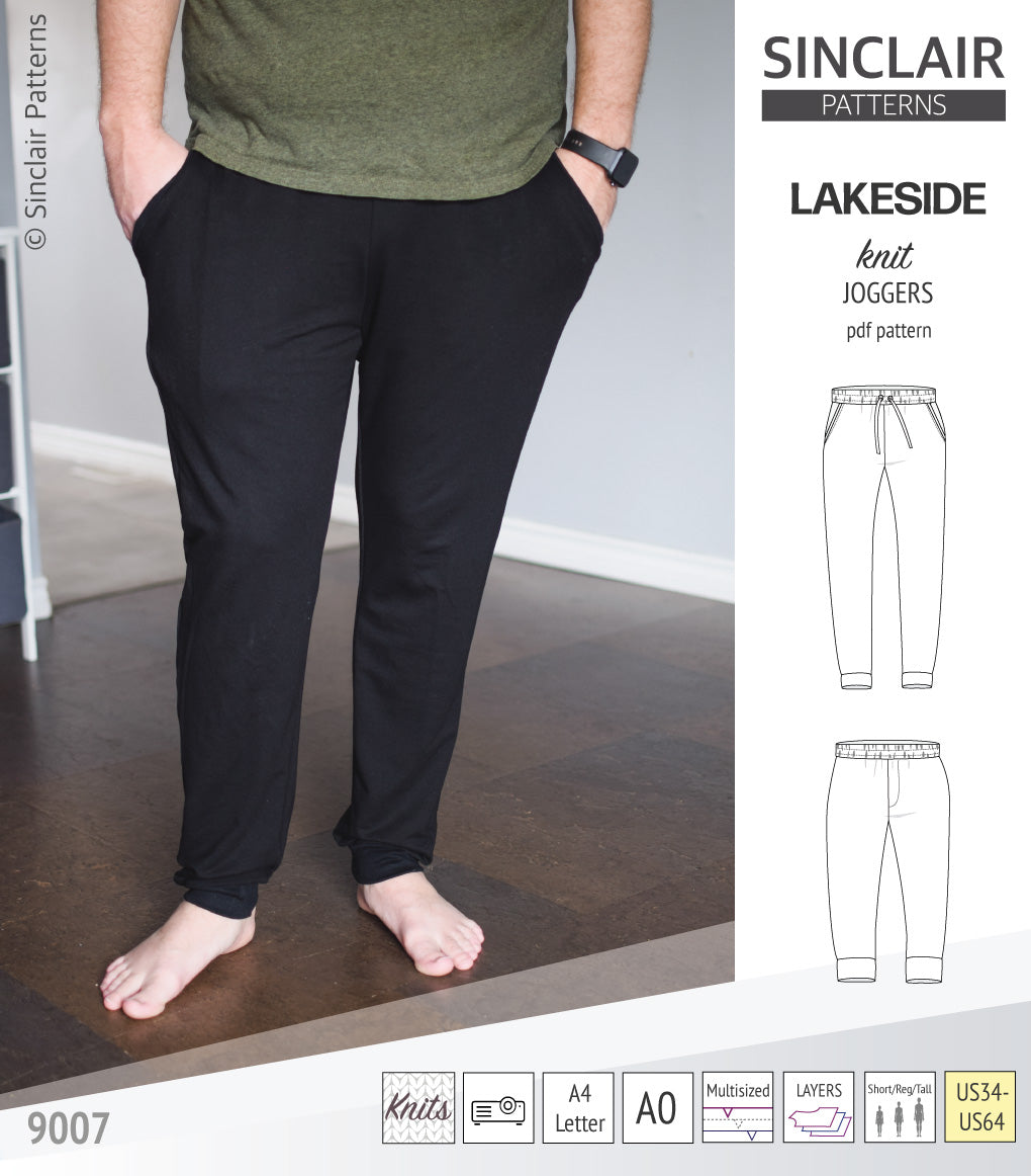 Lakeside knit joggers for men (PDF)