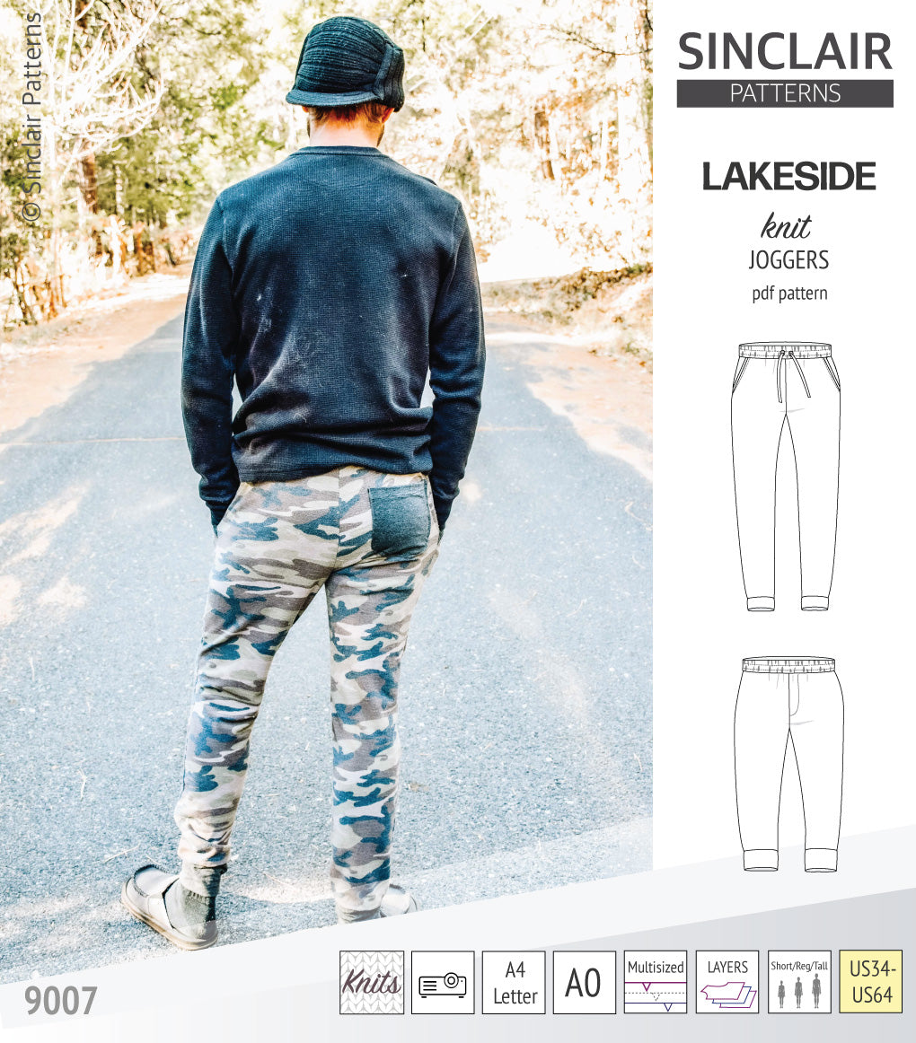 Lakeside knit joggers for men (PDF)