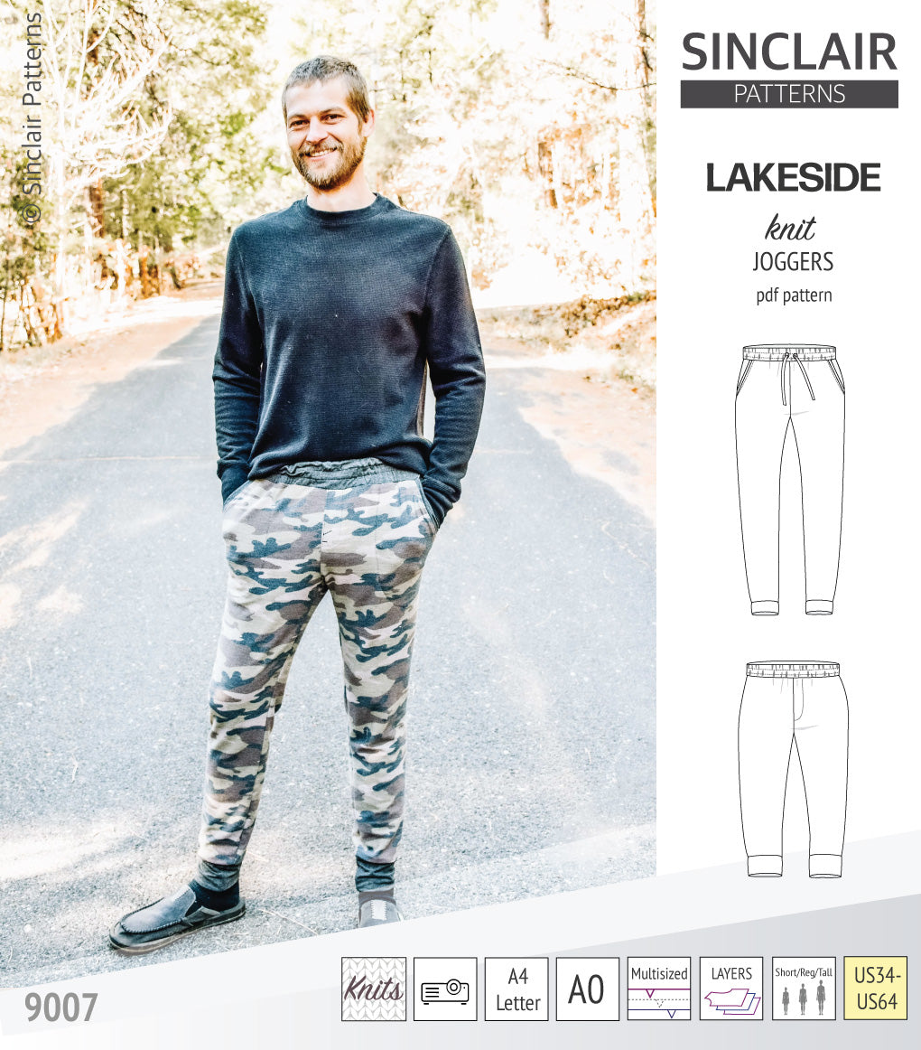 Lakeside knit joggers for men (PDF)