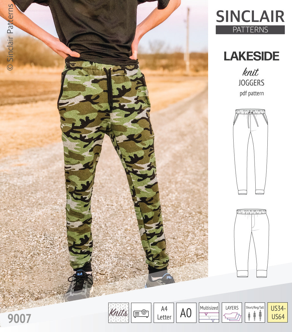 Lakeside knit joggers for men (PDF)