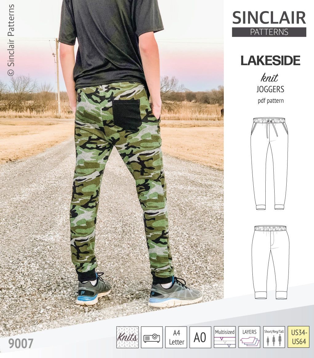 Lakeside knit joggers for men (PDF)
