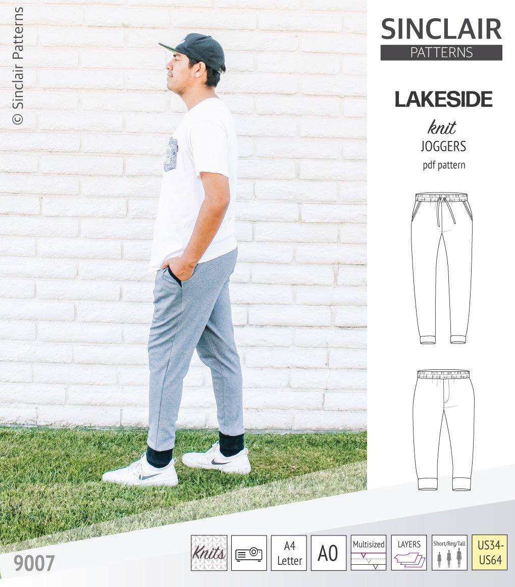 Lakeside knit joggers for men (PDF)