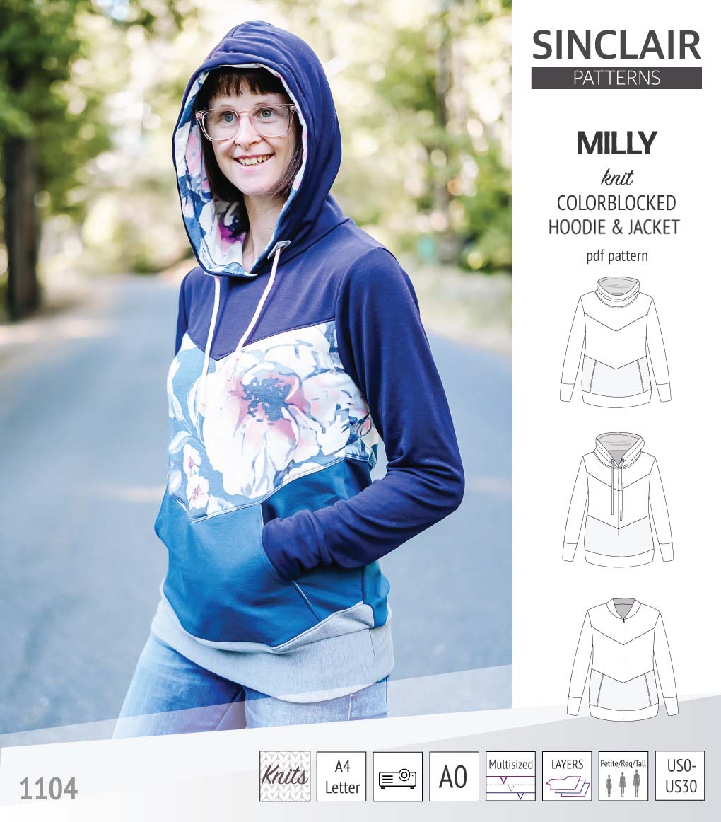 Milly colorblocked hoodie and zip up jacket (PDF)