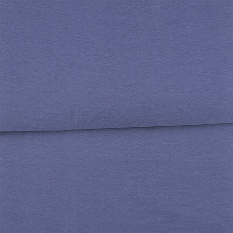 Bleu lavande - Bord côte (ribbing) biologique