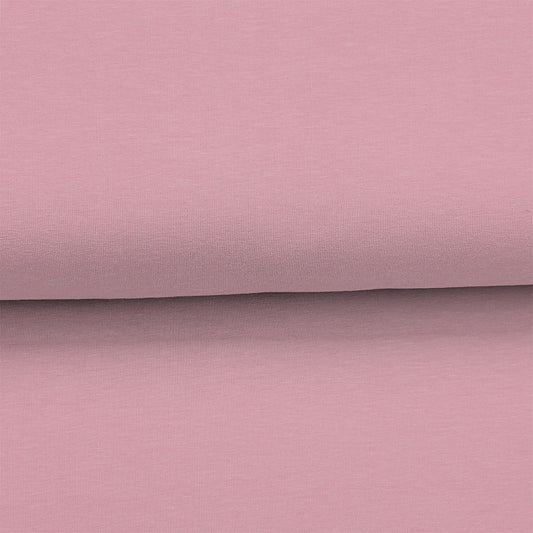 Rose - Coton ouaté biologique extensible uni