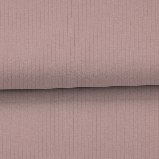 Rose pâle - Jersey LARGES côtes