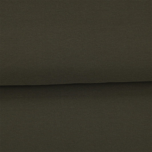 Vert camouflage - Coton ouaté biologique extensible uni