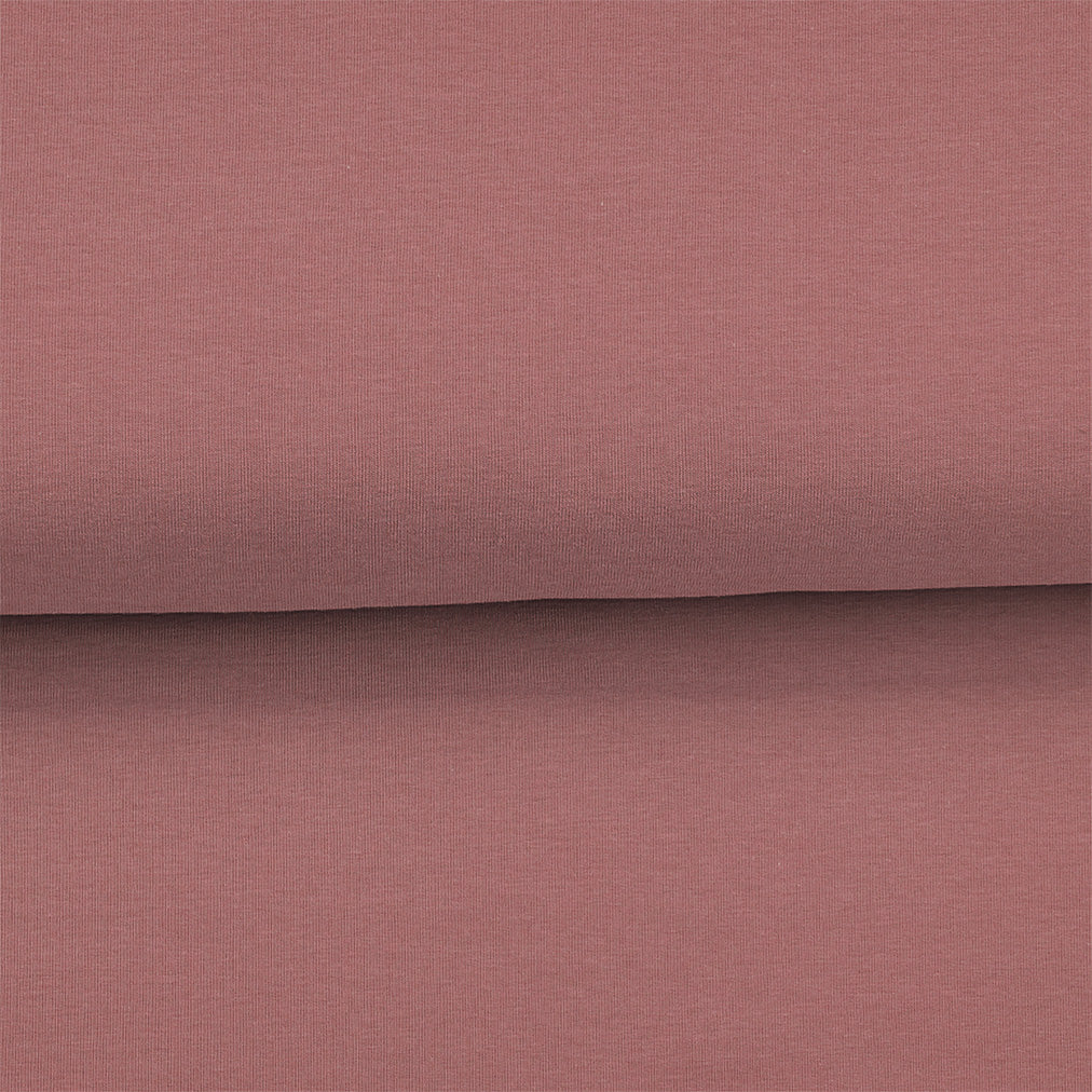 Rose sépia - French Terry uni biologique