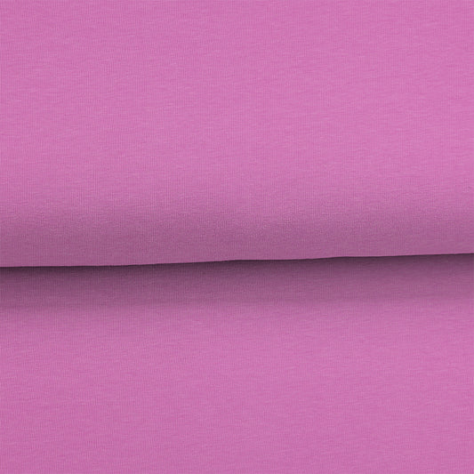 Violet pâle - French Terry uni biologique