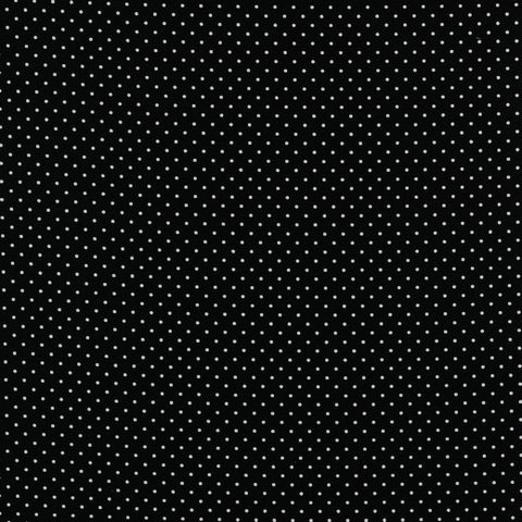Small black polka dots - Printed poplin