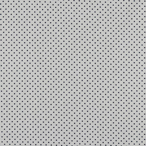 Small white polka dots - Printed poplin