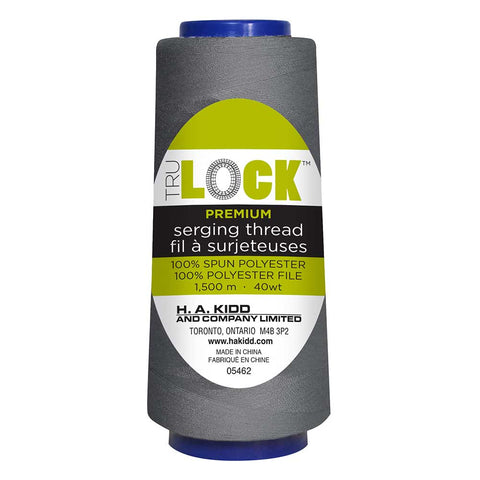 TRULOCK Premium overlock thread 1500m - Dark gray