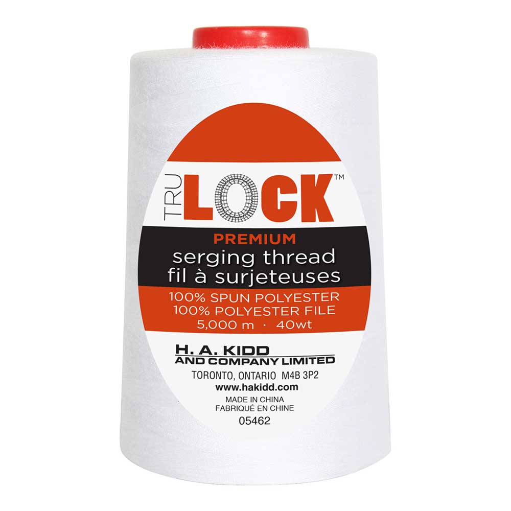 TRULOCK Premium overlock thread 5000m - White