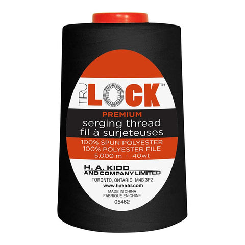 TRULOCK Premium overlock thread 5000m - Black