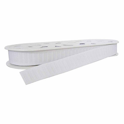 Woven elastic for 25mm belt - white