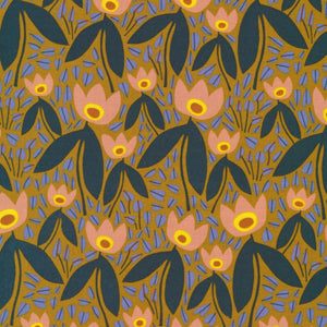 Two tulips - Cloud 9 - Coton imprimé biologique