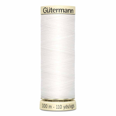 GÜTERMANN Polyester Thread 100m - #020 - White