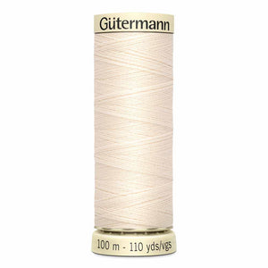 Fil Polyester GÜTERMANN 100m - #022 - Coquille d'oeuf