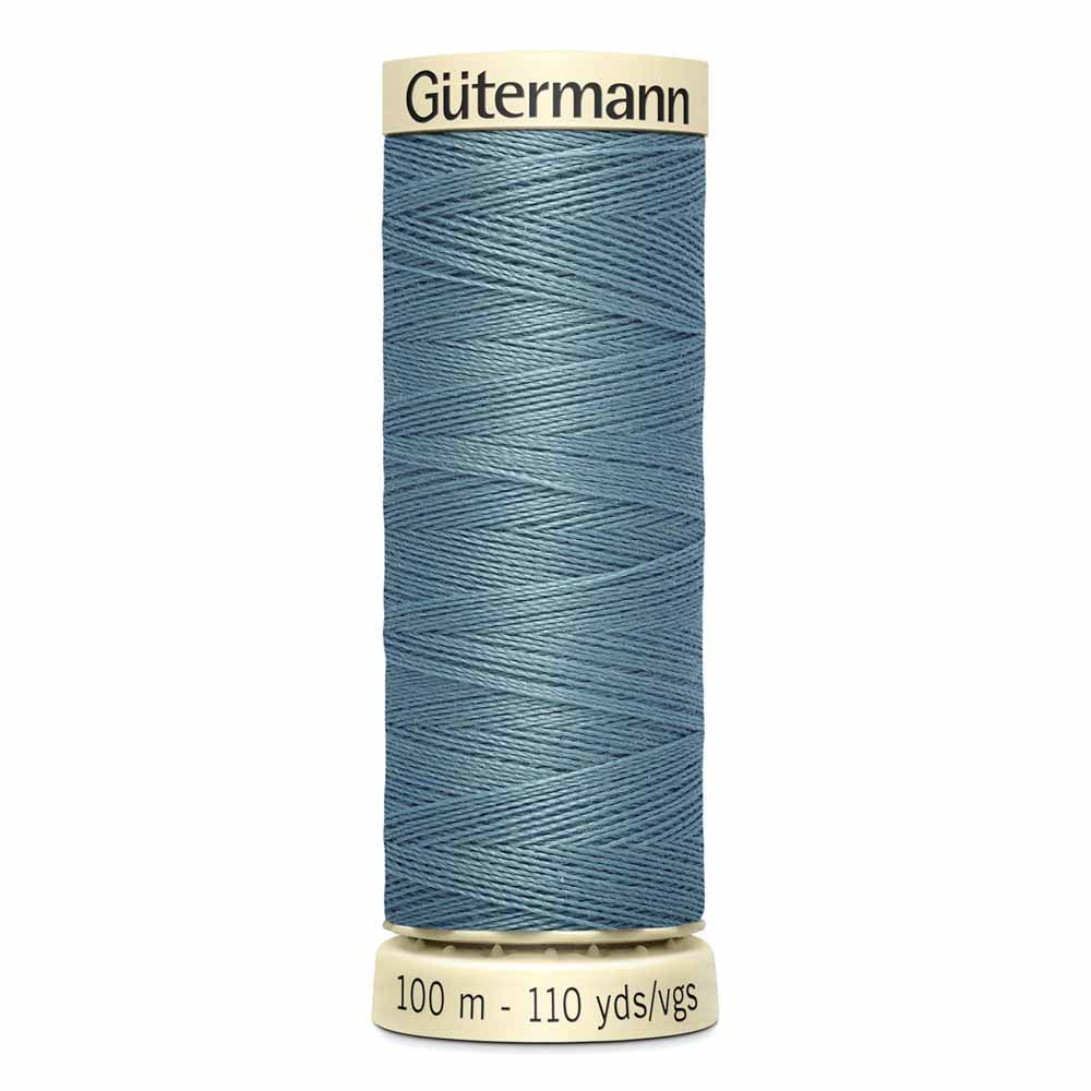 GÜTERMANN Polyester Thread 100m - #128 - Medium gray blue